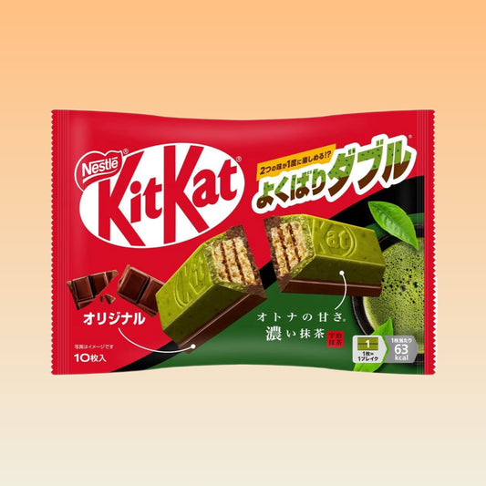 Nestle Japan Kit Kat Double Sweet Dark Matcha & Original Flavor 10 Pieces