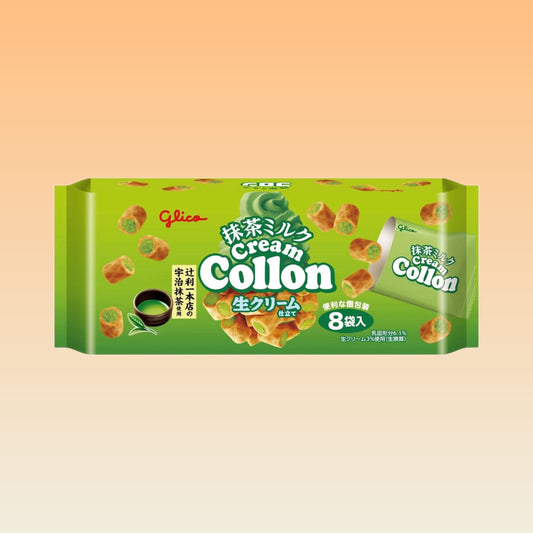 Glico Matcha Milk Collon Biscuit