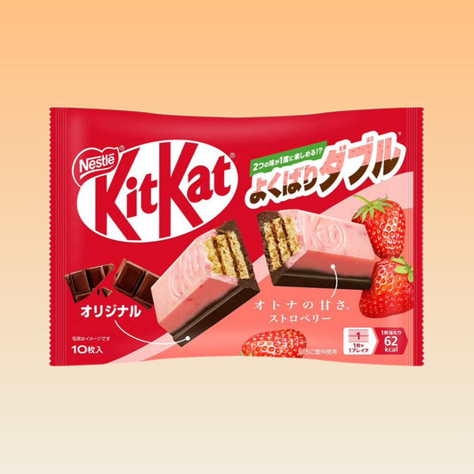 Nestle Japan Kit Kat Double Sweet Strawberry & Original Flavor