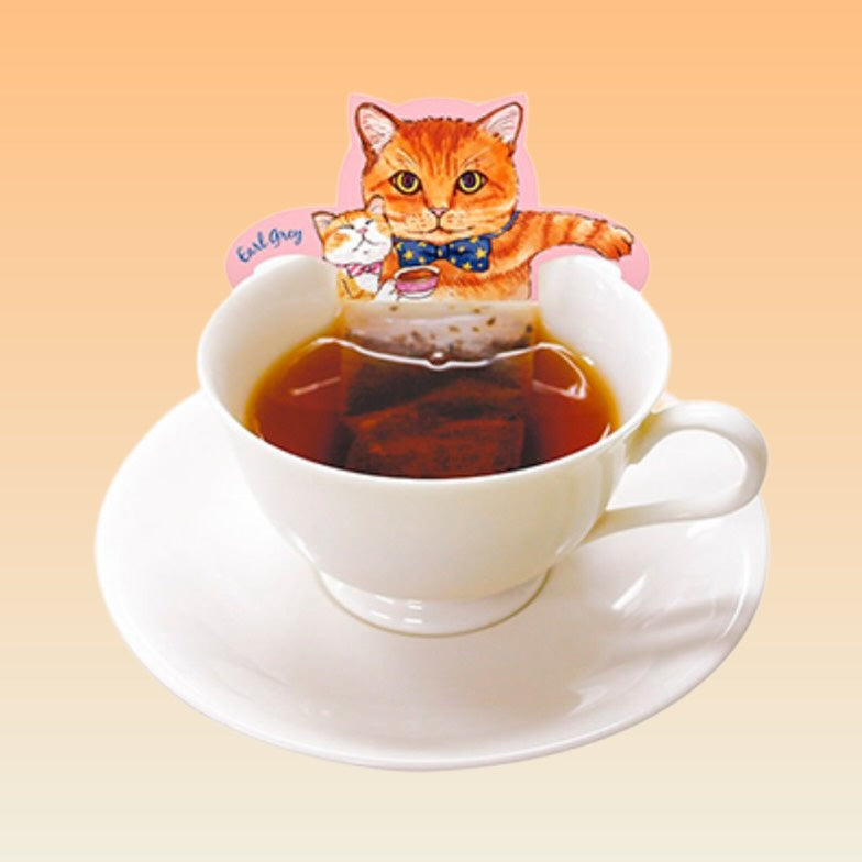 Hanging Cat Japan Cat Cafe Green Tea Earl Grey Tea Bags